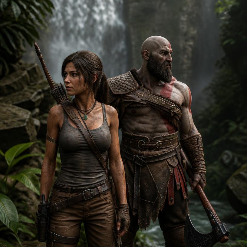Lara, Kratos i gamingowe ikony