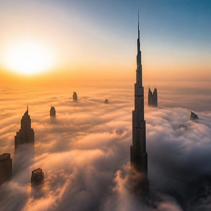 Dubaj ponad chmurami